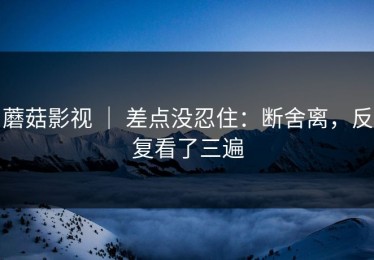 蘑菇影视 ｜ 差点没忍住：断舍离，反复看了三遍