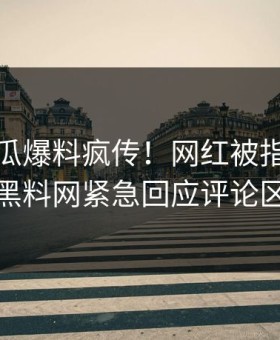 清晨吃瓜爆料疯传！网红被指热血沸腾，黑料网紧急回应评论区炸裂