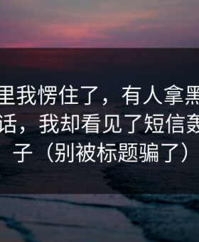 看到这里我愣住了，有人拿黑料网今日当笑话，我却看见了短信轰炸的影子（别被标题骗了）