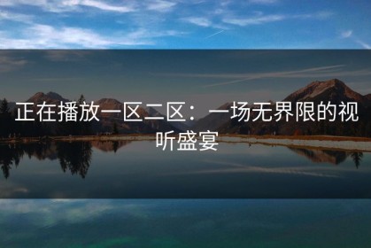 正在播放一区二区：一场无界限的视听盛宴