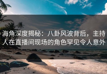 海角深度揭秘：八卦风波背后，主持人在直播间现场的角色罕见令人意外