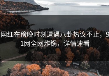 网红在傍晚时刻遭遇八卦热议不止，91网全网炸锅，详情速看