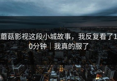 蘑菇影视这段小城故事，我反复看了10分钟｜我真的服了